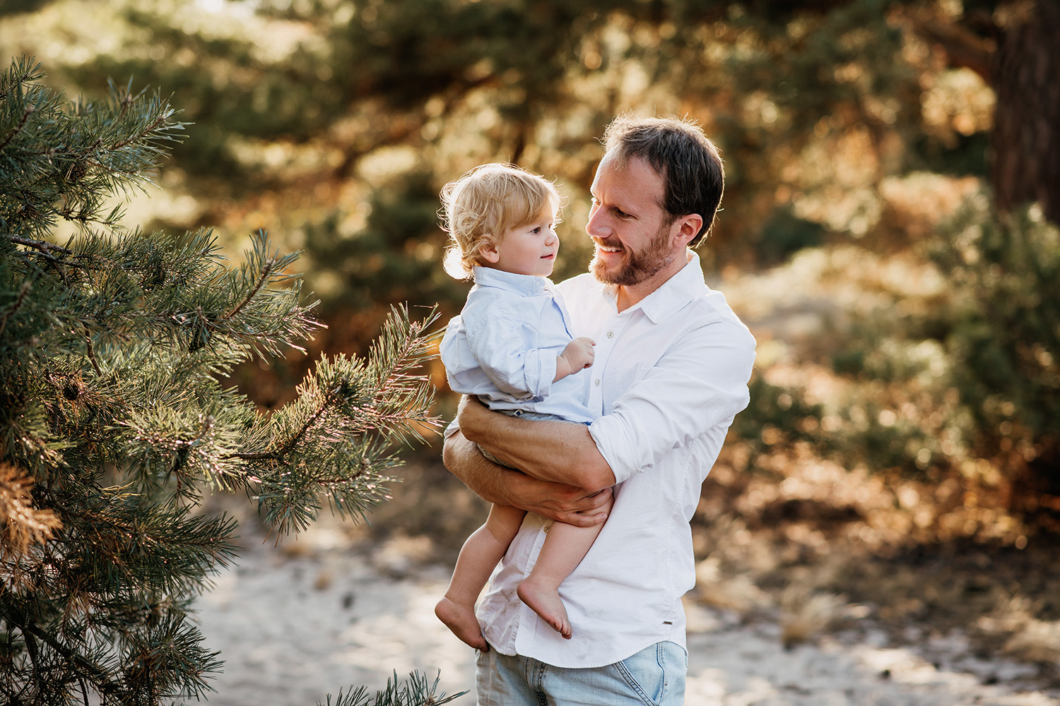 Papa und Sohn