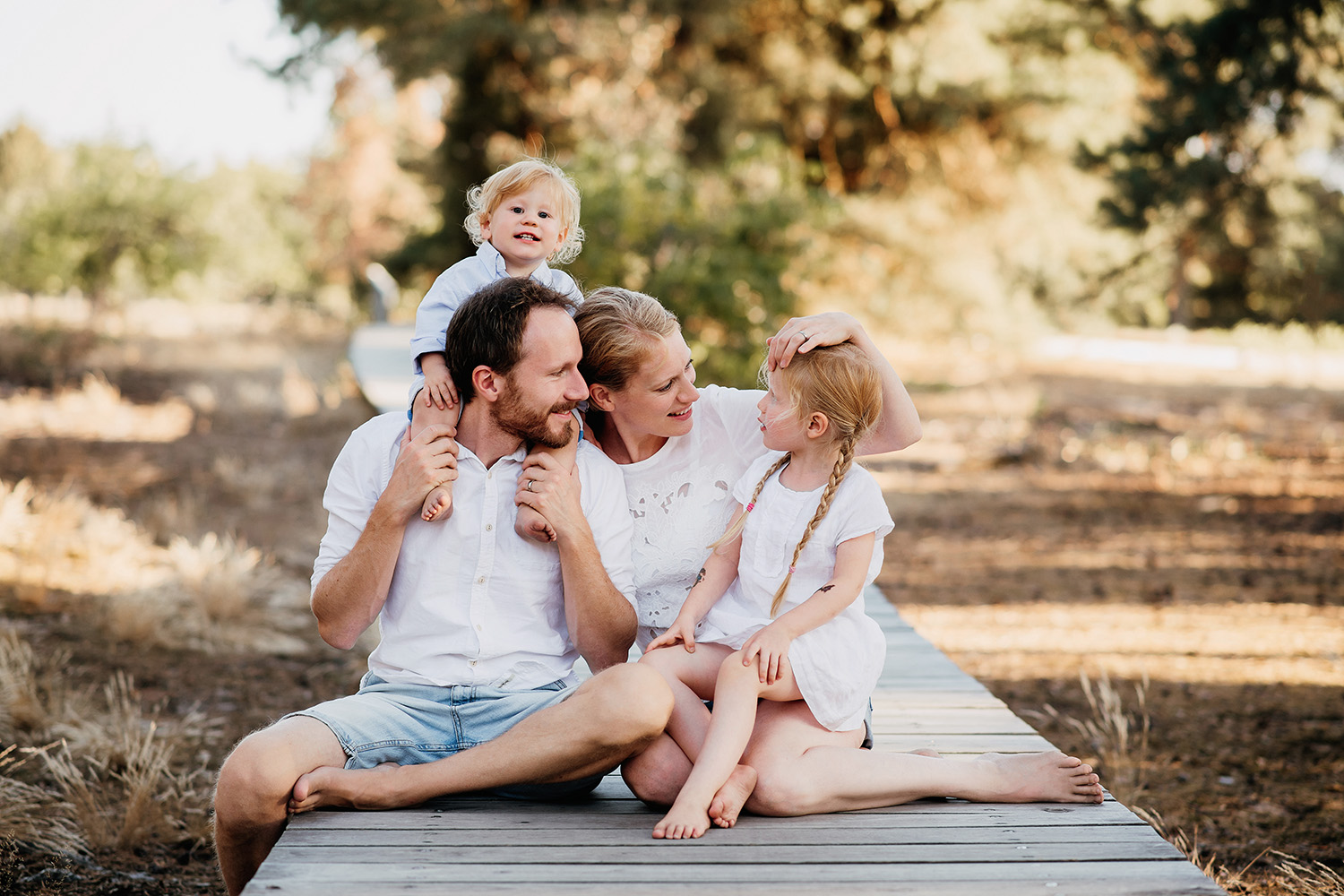 Familienfotoshooting in der Natur