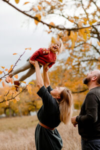 Familienfotos im Herbst