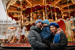 Weihnachtsmarkt Fotoshooting Frankfurt