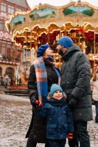 Weihnachtsmarkt Fotoshooting Frankfurt