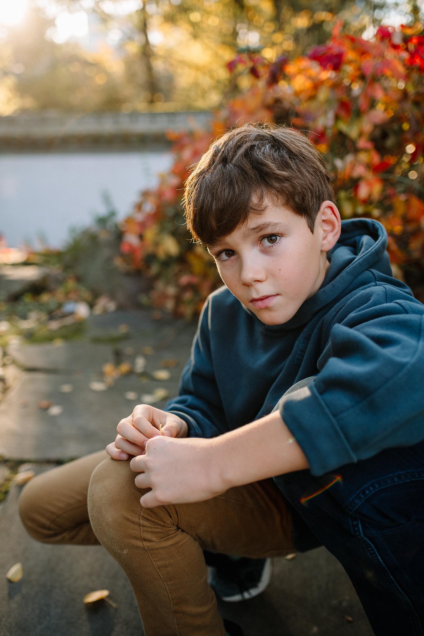 Portraits im Herbst draußen