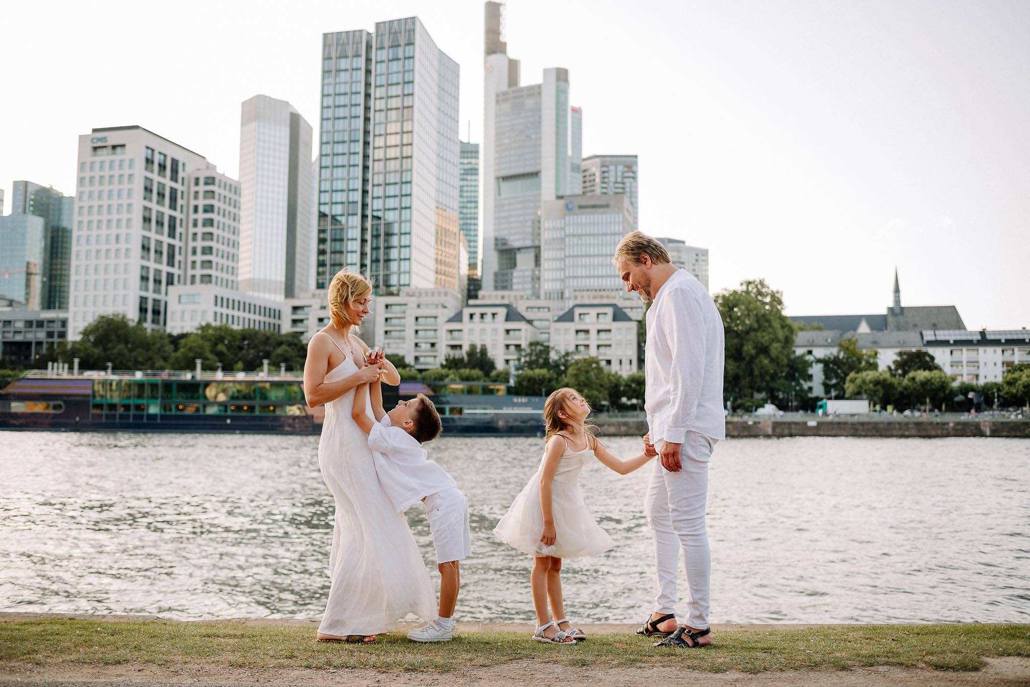 Familienfotos Mainufer Frankfurt