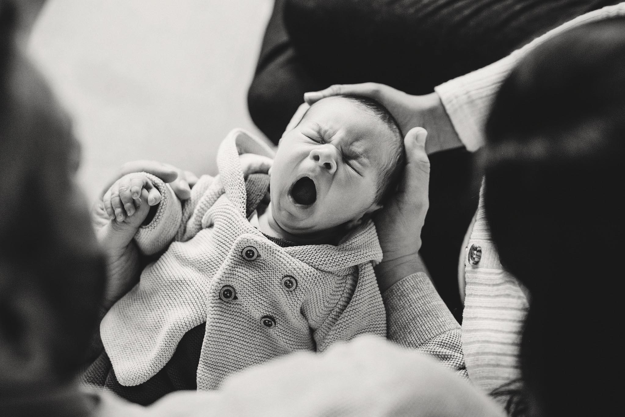 Neugeborenen Fotoshooting zu Hause