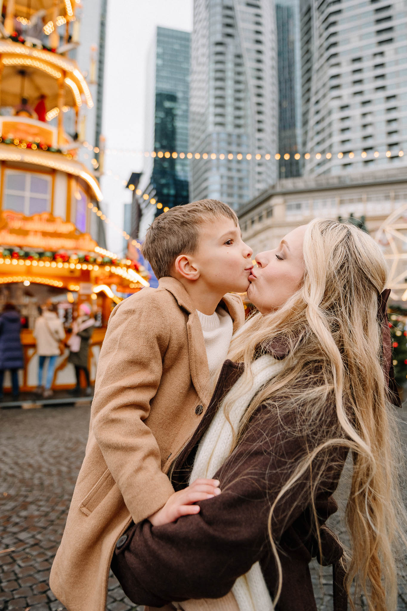 Fotoshooting Weihnachtsmarkt Frankfurt